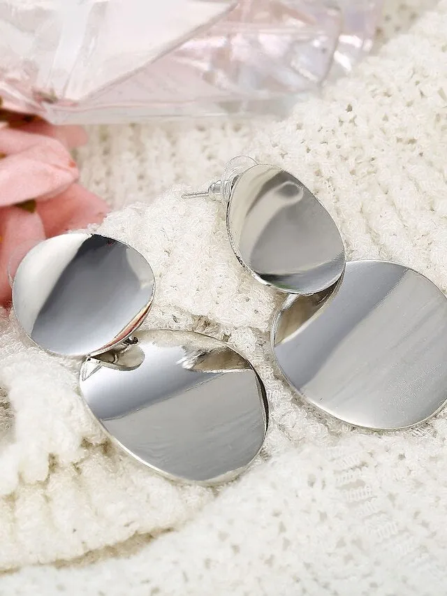 1 Pair Drop Earrings Hoop Earrings For Women's Party Evening Street Gift Alloy Geometrical Birthday