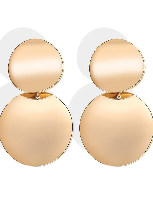 1 Pair Drop Earrings Hoop Earrings For Women's Party Evening Street Gift Alloy Geometrical Birthday