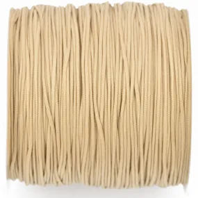 100 yards BEIGE TAN Braided Nylon Jewelry Cord, 0.8mm cor0164