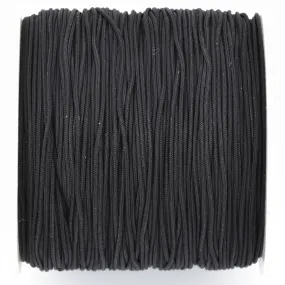 100 yards BLACK Braided Nylon Jewelry Cord, 0.8mm cor0156