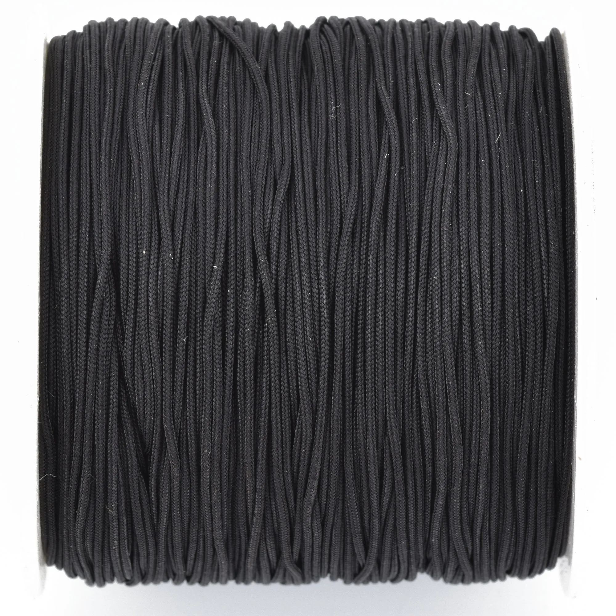 100 yards BLACK Braided Nylon Jewelry Cord, 0.8mm cor0156