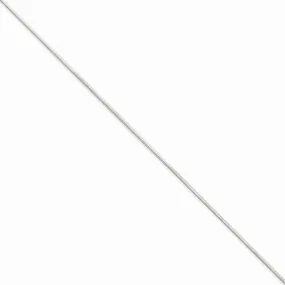 14K White Gold Octagonal Snake Chain Anklet