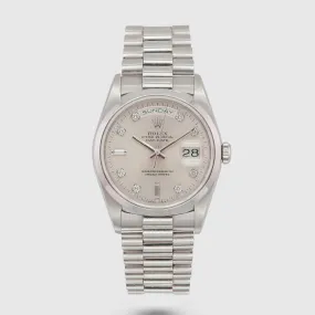 1991 Rolex Day Date Jumbo Diamond Dial Ref. 18206