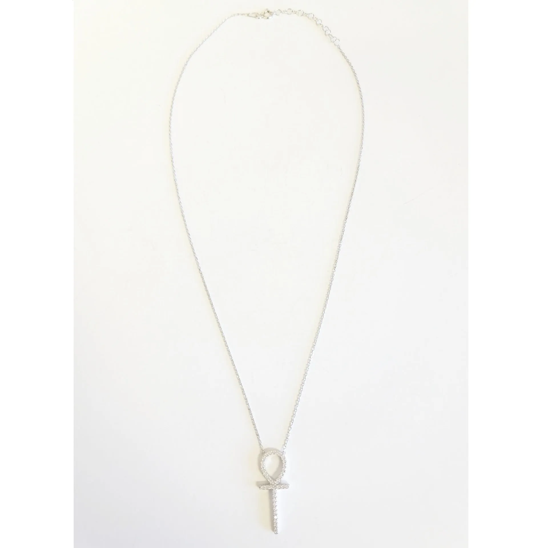 Ankh Crystal Charm