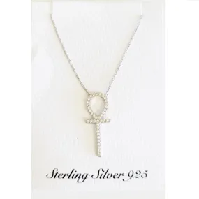 Ankh Crystal Charm