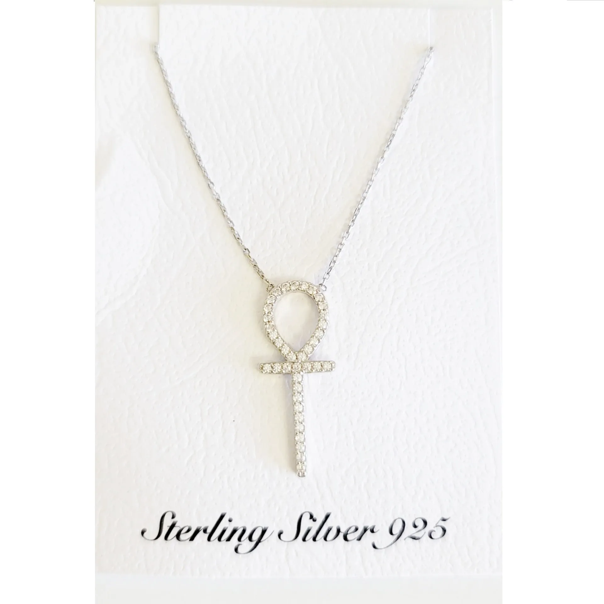 Ankh Crystal Charm