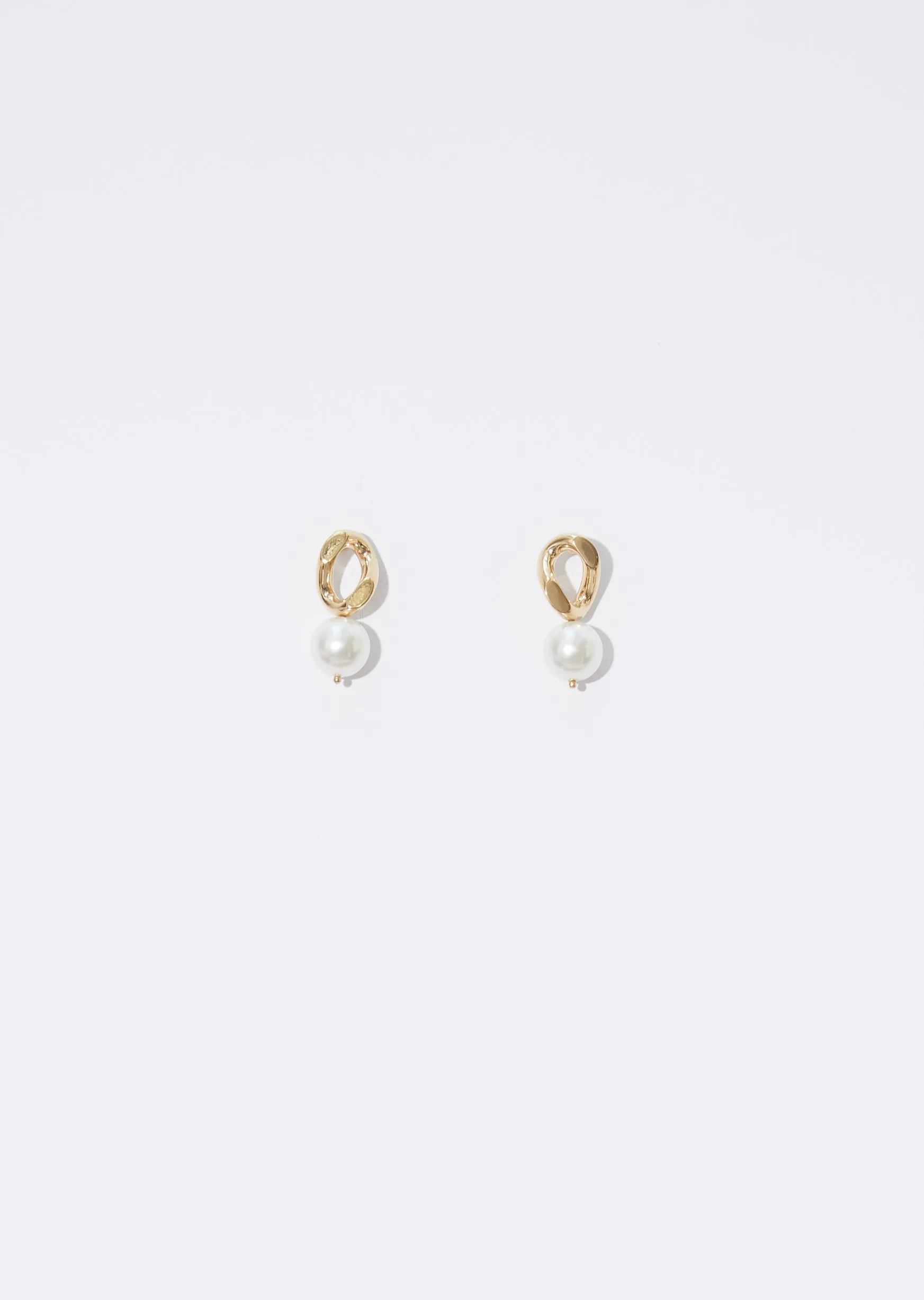 Baby Pearl Link Earrings