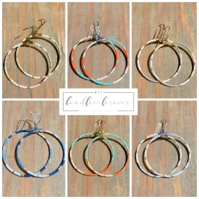 Beaded Hoop Earrings