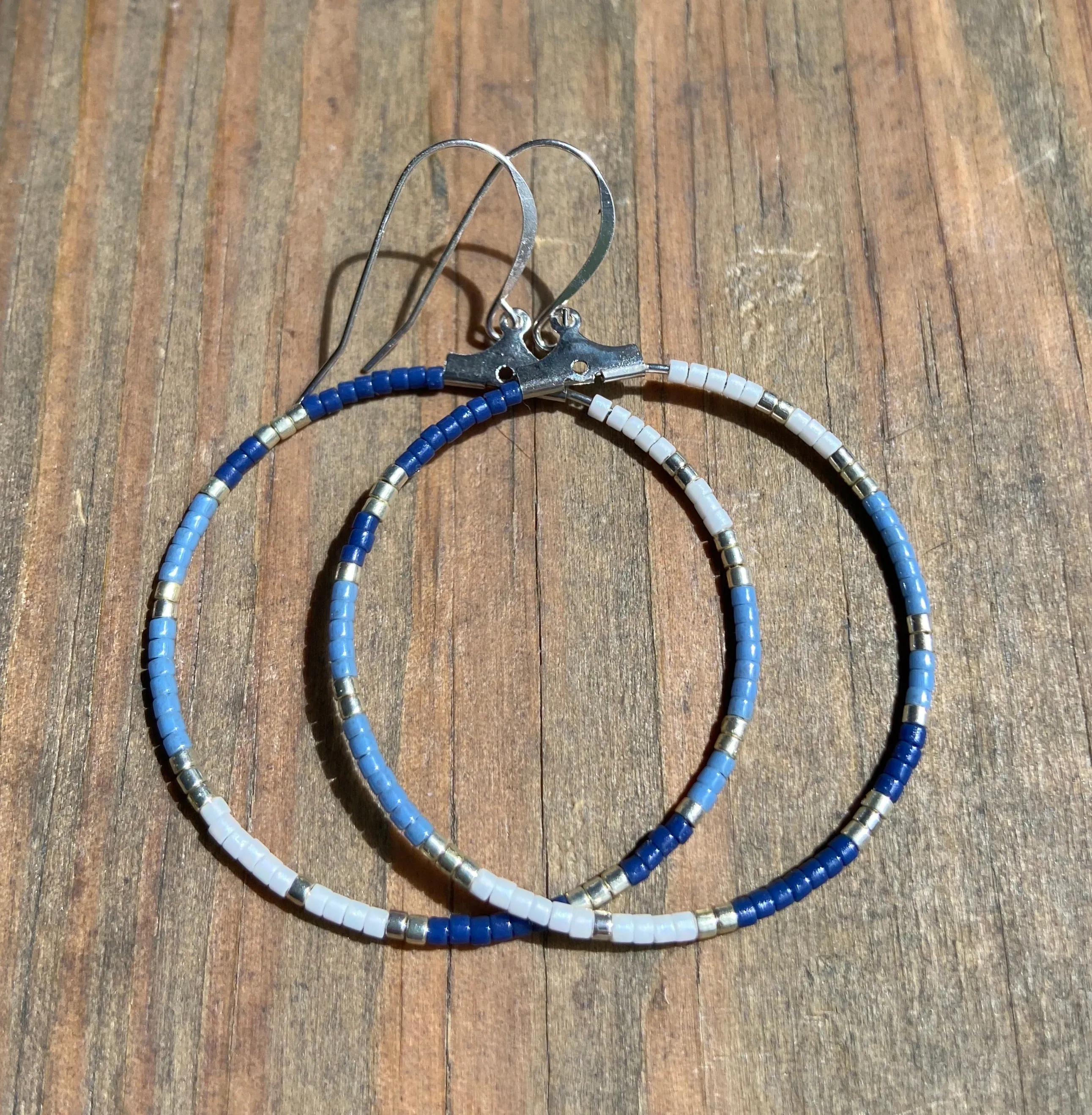 Beaded Hoop Earrings