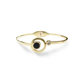 Black Circle Cuff Bracelet - 07