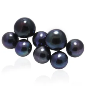 Black Freshwater Pearl 'Cuff' Studs