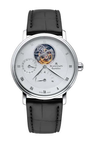 Blancpain Villeret Tourbillon 8 Day Platinum Mens Watch