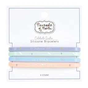 Bracelet Set of 4- Easter Silicone