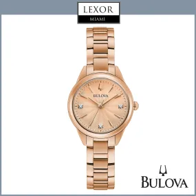 Bulova 97P151 Sutton Rose Gold Stainless Steel Strap Women Watches