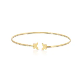 Butterflies Connection Cuff Bracelet