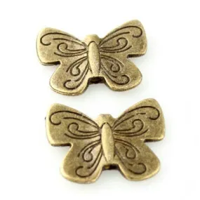 Butterfly Bead - Antique Bronze