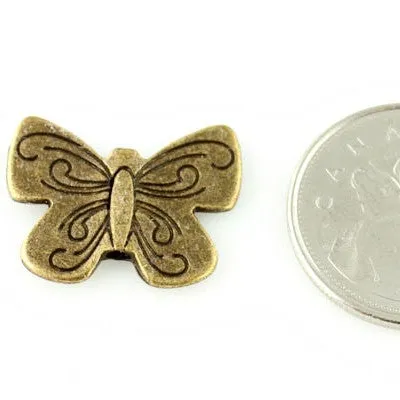 Butterfly Bead - Antique Bronze