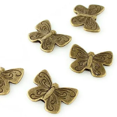 Butterfly Bead - Antique Bronze