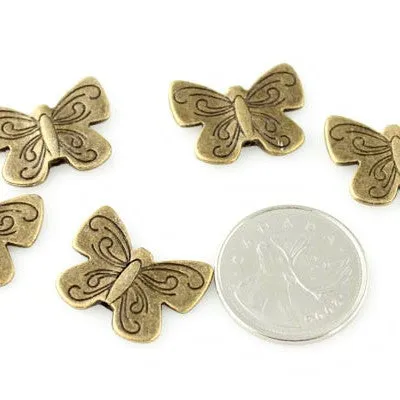 Butterfly Bead - Antique Bronze