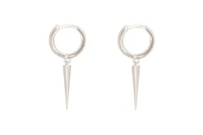 Caplan Silver Spear Sterling Silver Huggies