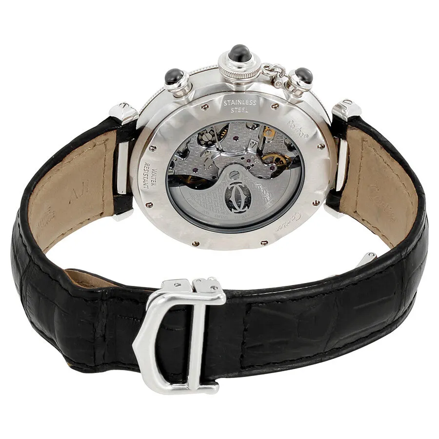 Cartier Pasha Automatic Chronograph Gray Dial Ladies Watch W3107355