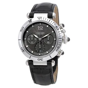Cartier Pasha Automatic Chronograph Gray Dial Ladies Watch W3107355