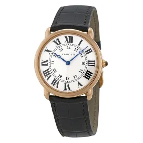 Cartier Ronde Louis 18kt Rose Gold Men's Watch W6800251