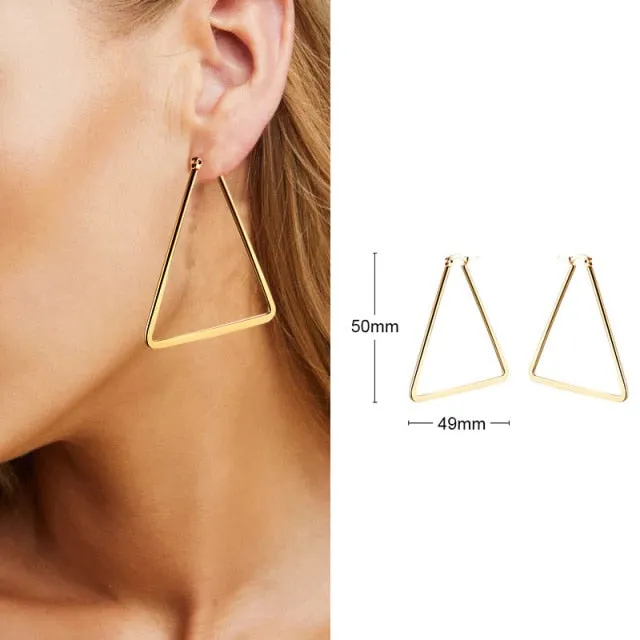 Chicmy-Square Geometric Rectangle Hoop Earrings