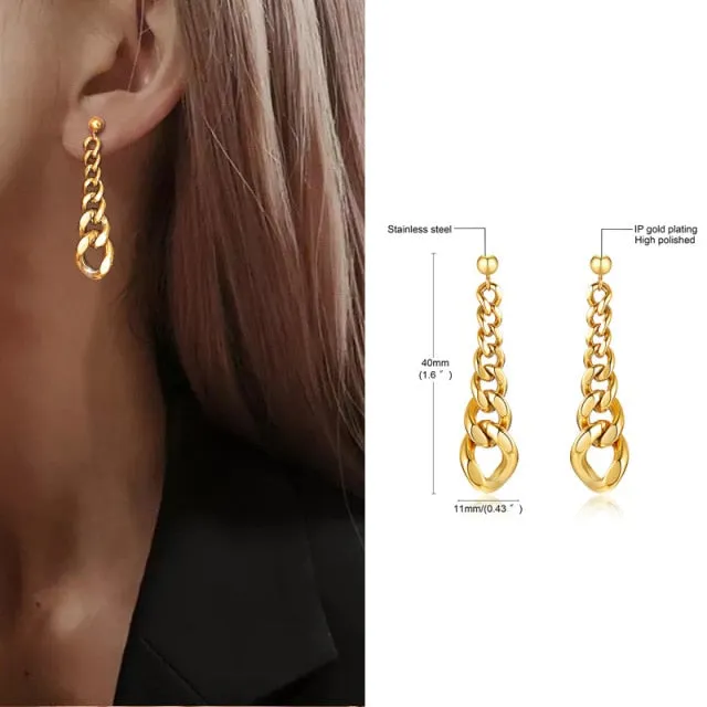 Chicmy-Square Geometric Rectangle Hoop Earrings