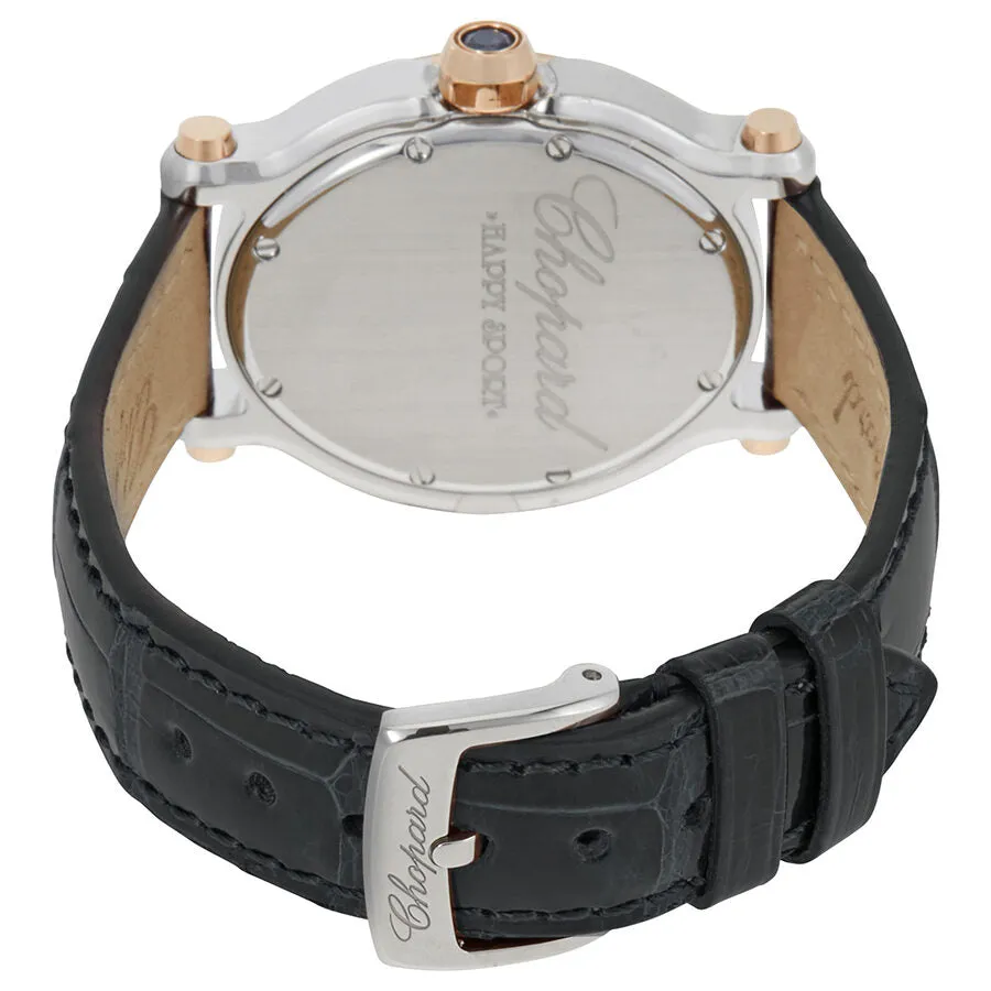 Chopard Happy Sport Oval Floating Diamonds Rose Gold and Steel Ladies Watch 278546-6001 27/8546-6001
