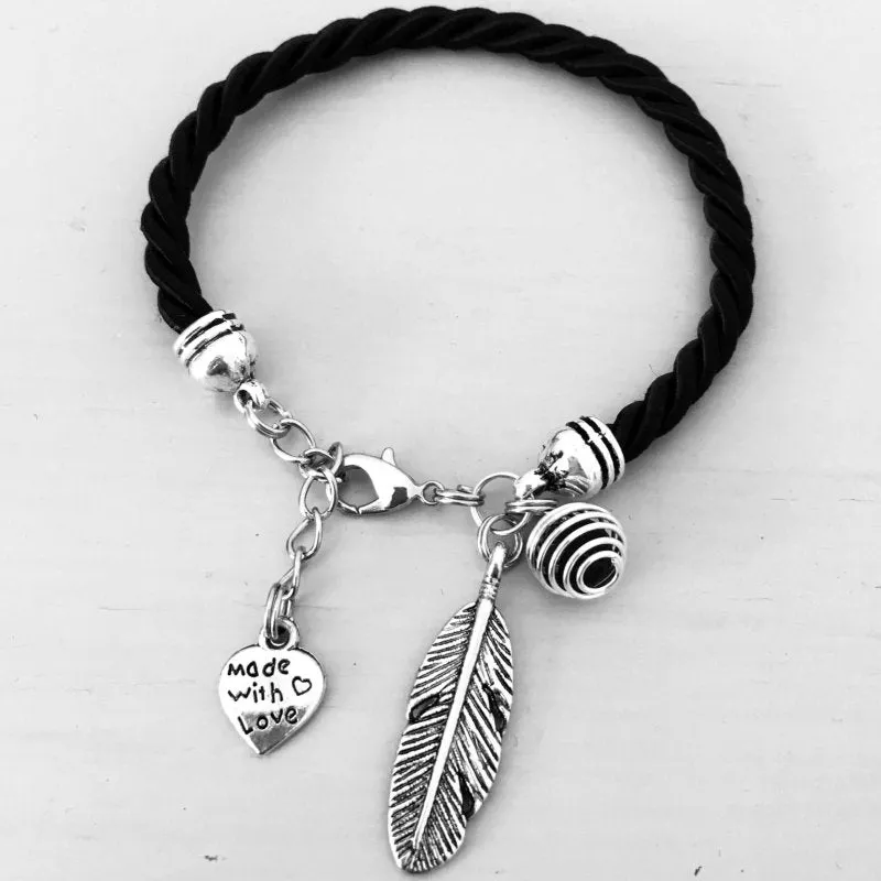 Clover Black Diffuser Bracelet | Diffuser Bracelet | Diffuser Jewelry | Perfume Diffuser jewelry | Pearl Perfume Bracelet | Essential Oils Diffuser