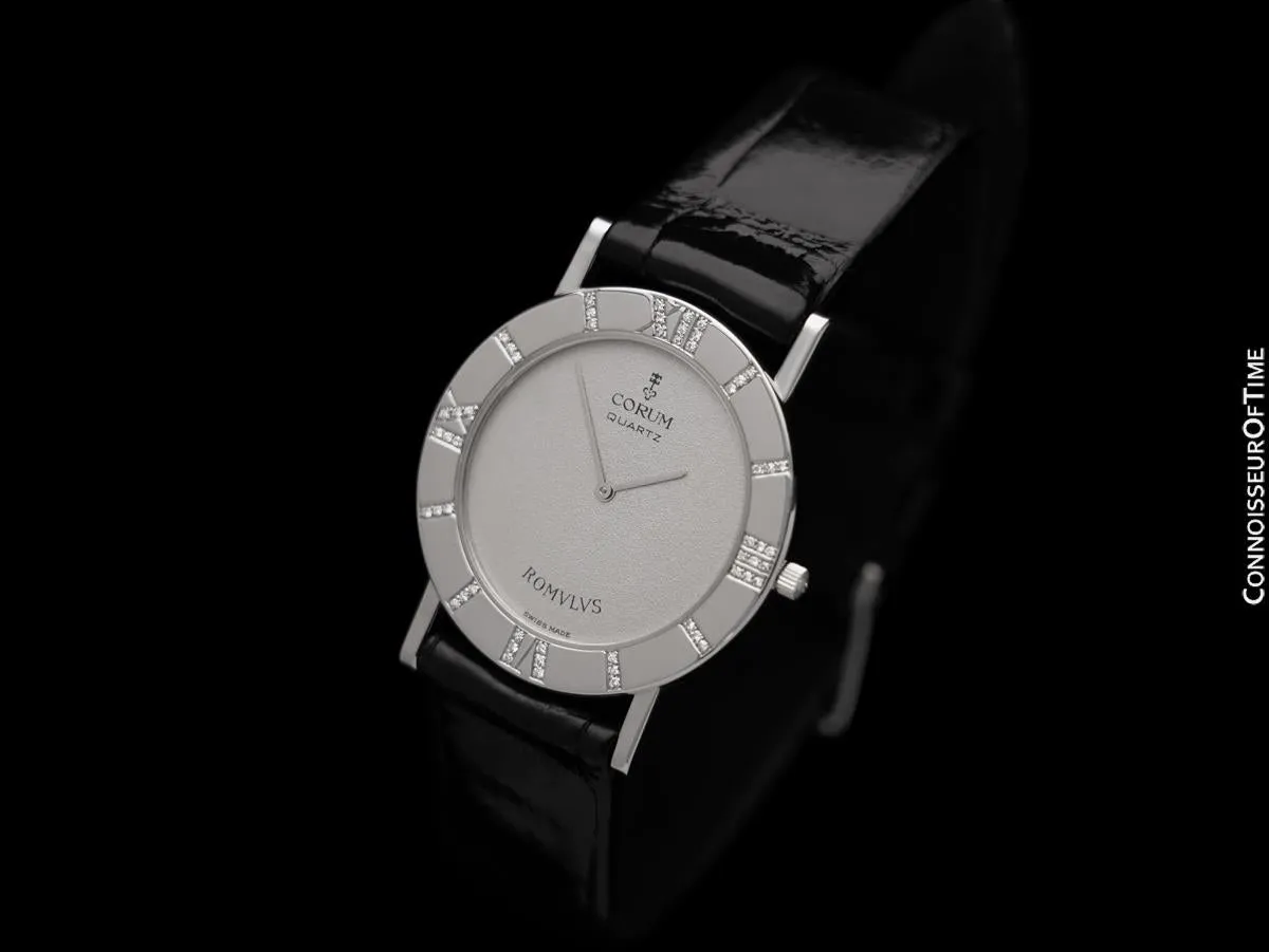 Corum Romvlvs Romulus Mens Watch - Platinum & Corum Factory Diamonds