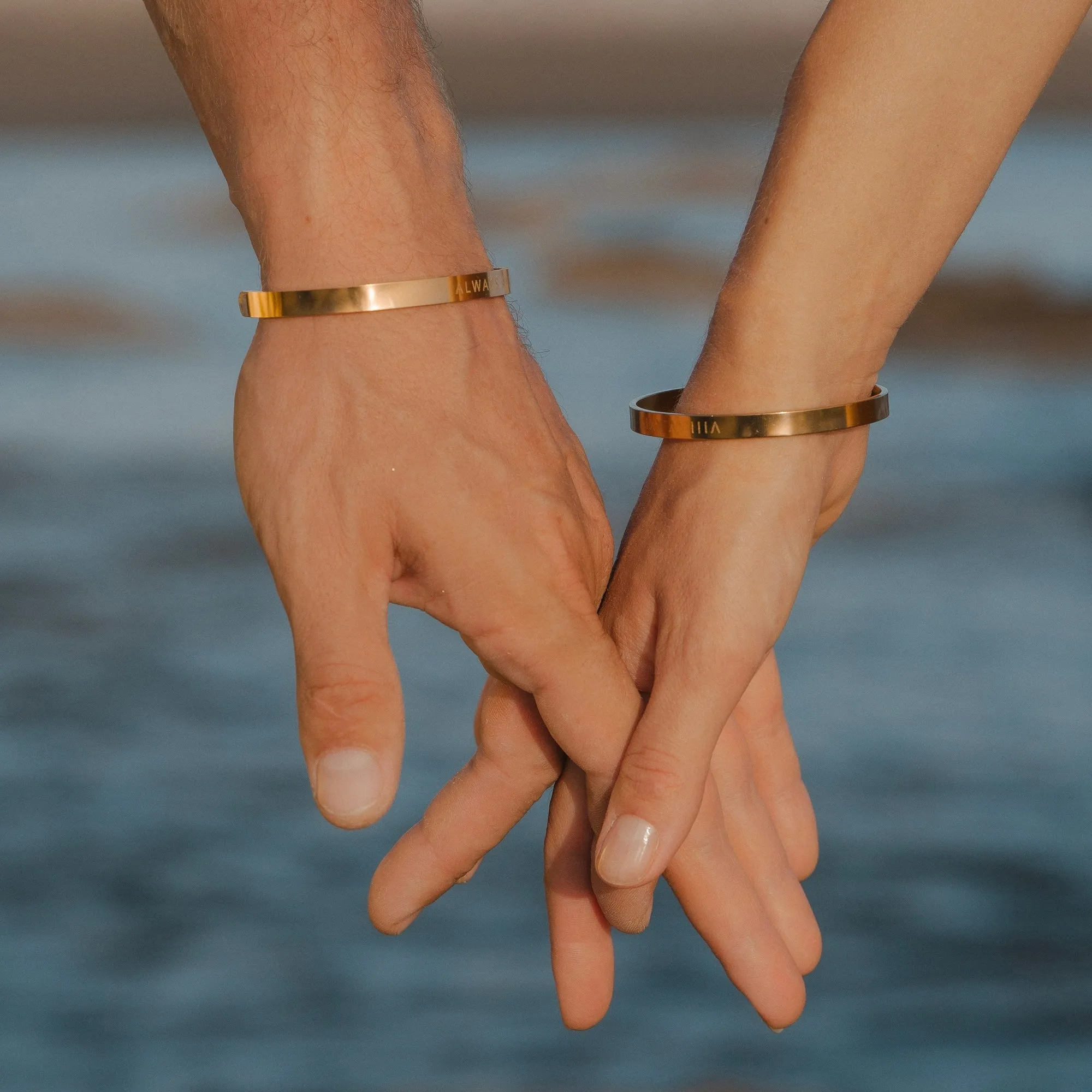 Custom Wide Gold Bracelet