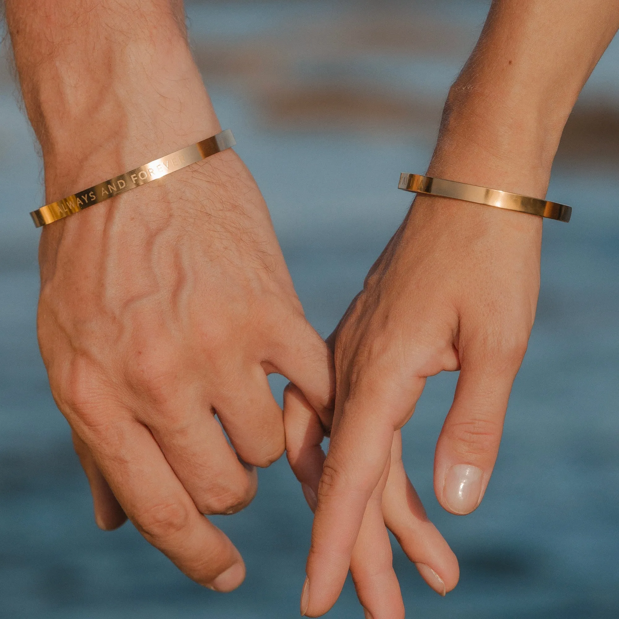 Custom Wide Gold Bracelet
