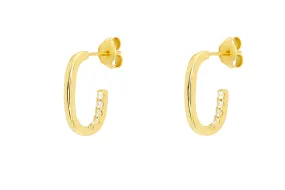 Dafne Sterling Silver Hoop Earrings