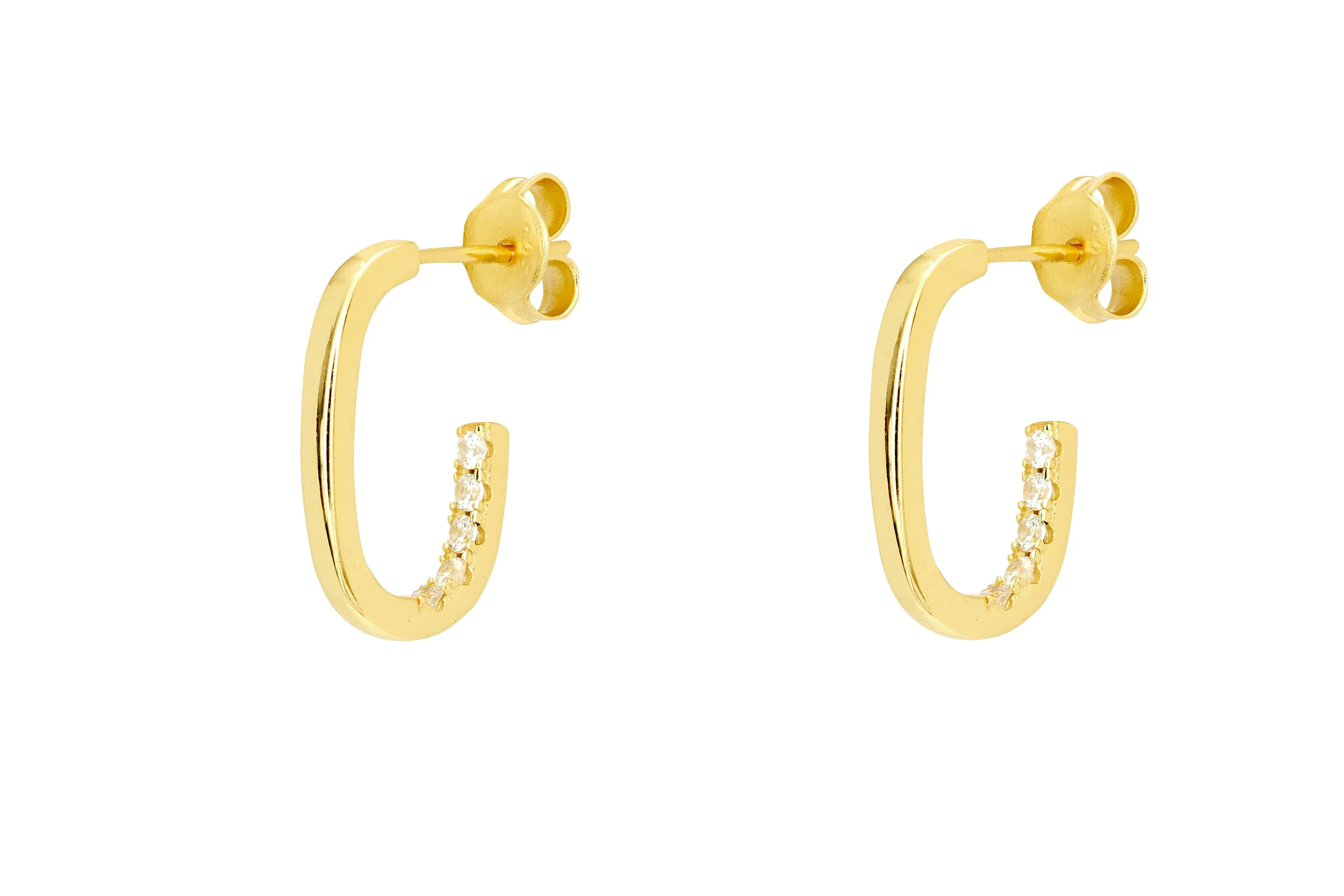 Dafne Sterling Silver Hoop Earrings