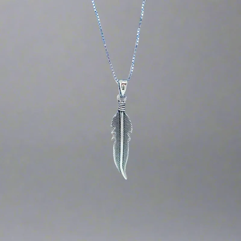 Elegant Feather Charm