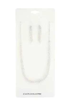 Elegant Rhinestone Loop Necklace