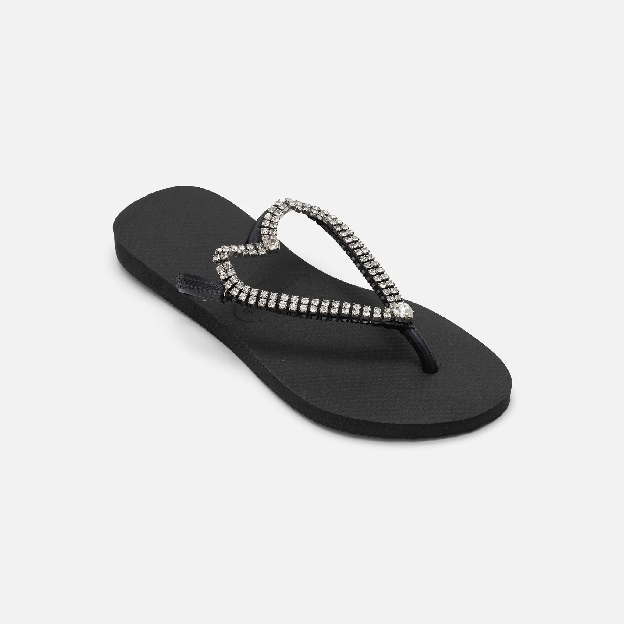Fancy Heart Flip Flops