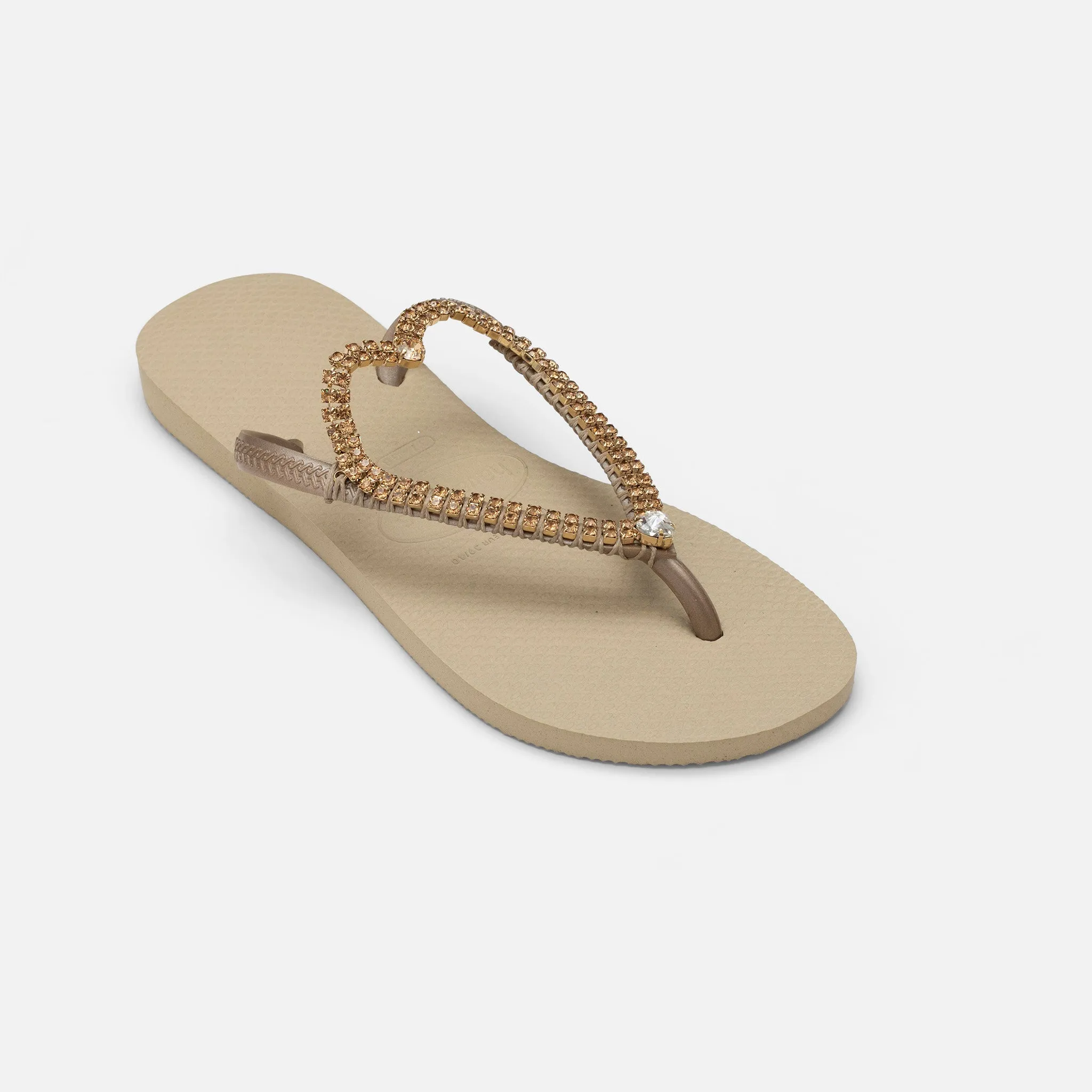 Fancy Heart Flip Flops