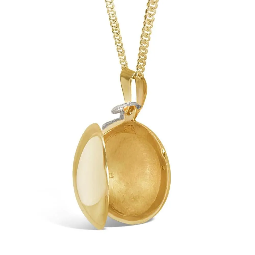 Feather Locket | Gold