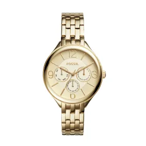 Fossil Suitor Multifunction Gold-Tone Stainless Steel Women's Watch BQ3128