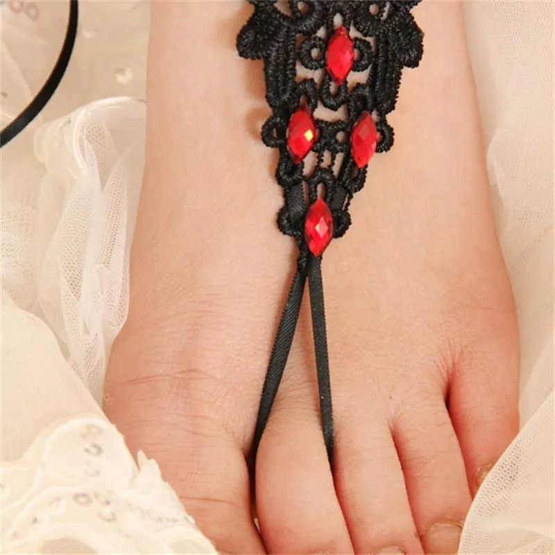 Handmade Fashion Anklets Black Lace Anklets for Women