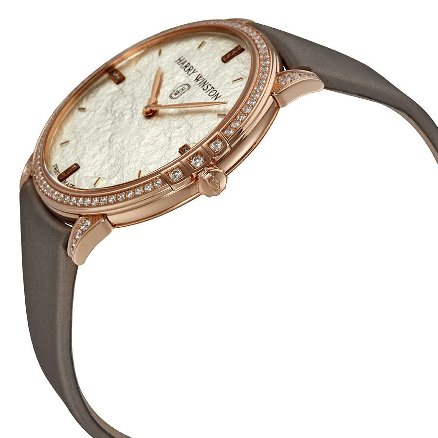 Harry Winston 18K Rose Gold Diamond Ladies Watch MIDQHM39RR004