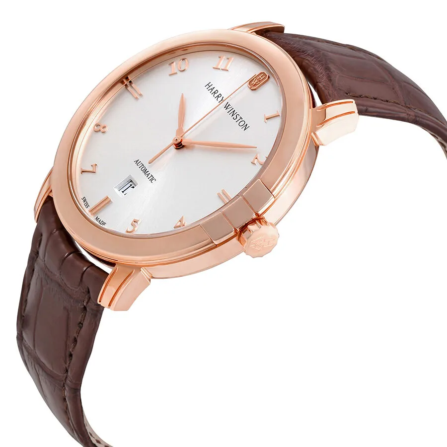 Harry Winston Midnight Silver-tone Sunburst Dial Automatic Men's Watch MIDAHD42RR002