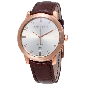Harry Winston Midnight Silver-tone Sunburst Dial Automatic Men's Watch MIDAHD42RR002