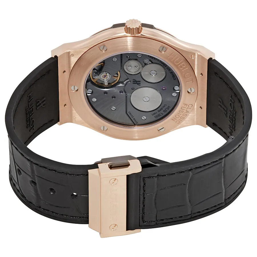 Hublot Classic Fusion Classico Ultra Thin 18kt Rose Gold Black Dial Men's Watch 515.OX.1280.LR