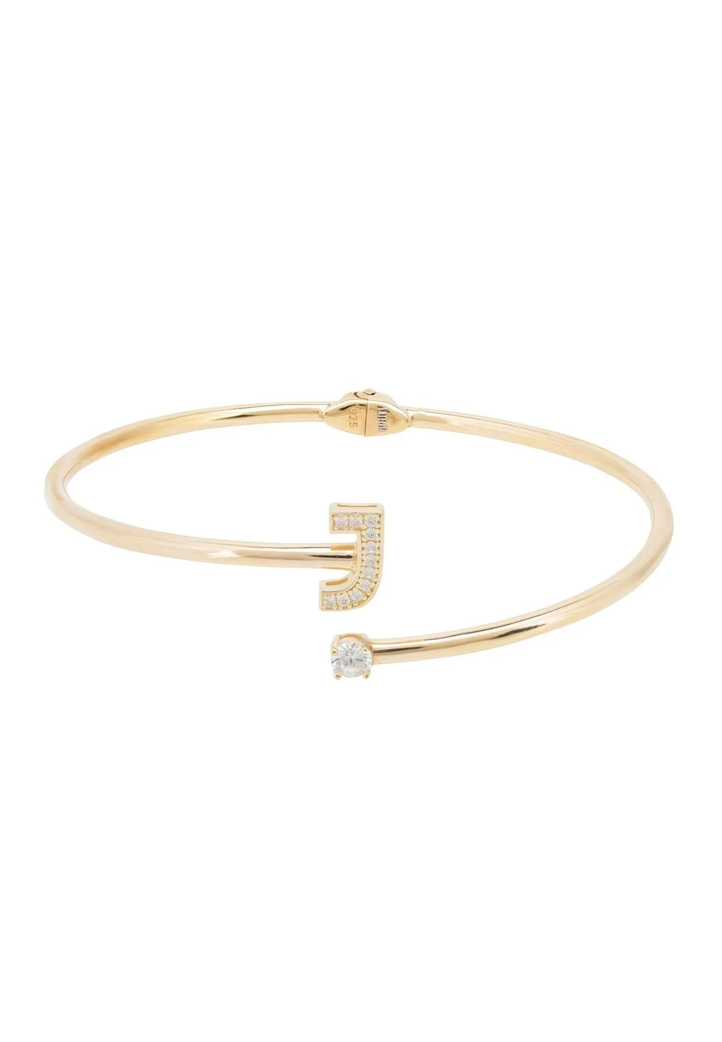 Initial Bangle Gold J
