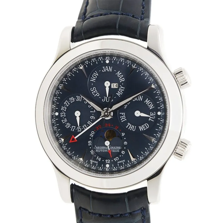 Jaeger LeCoultre Master Ultra Thin Perpetual Automatic Blue Dial Men's Watch Q146648A