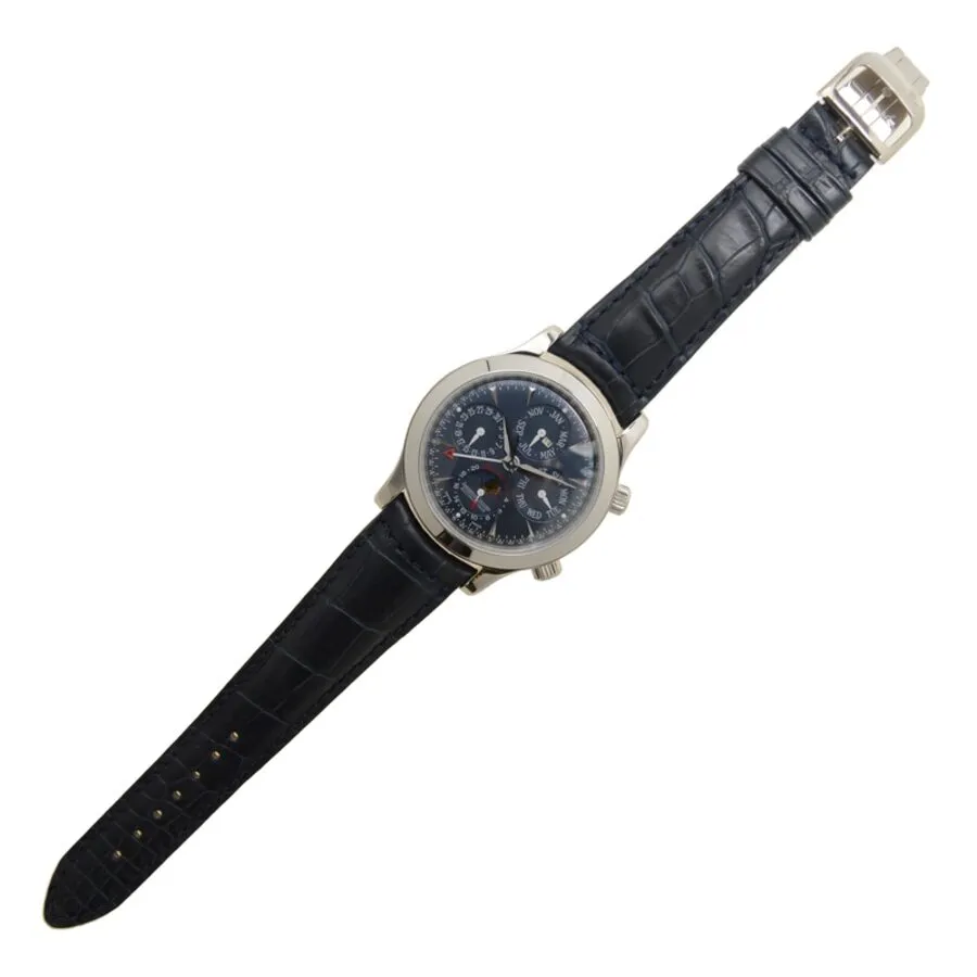 Jaeger LeCoultre Master Ultra Thin Perpetual Automatic Blue Dial Men's Watch Q146648A